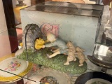 DISNEY CHARPENTE WINNIE THE POOH FIGURAL BOOKENDS WITH ORIGINAL BOX