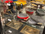 UNION CIVIAL WARE ERA OFFICERS CAP, REPLICA CONFEDERATE WOOL CAP, AND GREEK FISHERMANS CAP