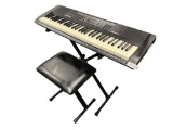 ALESIS MELODY6161 KEY PORTABLE ELECTRIC KEYBOARD AND STOOL