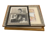 SIX COLLECTIBLE PIECES OF ART INCLUDING BLACK AND WHITE OF SPANKY MCFARLAND FROM LITTLE RASCALS