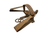 ANTIQUE 1856 HEAVY STEEL GRIZZLY BEAR NO. 6 BEAR TRAP