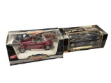 1/18 SCALE ERTL PLYMOUTH PROWLER DIE CAST MODEL CAR AND MAISITO 1992 JAGUAR XJ220 DIE CAST CAR