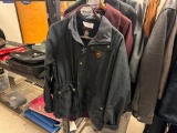 MEN'S ARIAT WESTERN WEAR BLACK JACKET WITH HOOD AND GRAY HOODED JACKET
