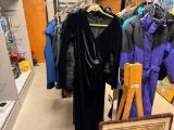 FOUR PIECES OF LADIES CLOTHING INCLUDING FAUX FUR JACKETS AND EXPRESS WORLD BRAND 100% WOOL COAT