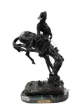 FREDERIC REMINGTON (1861-1909) RENOWN WESTERN ARTIST AND SCULPTOR BRONZE SULPTURE TITLED 