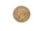 1845 STRAITS SETTELMENT ONE CENT COPPER COIN