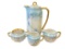 KPM ROYAL PORCELAIN FACTORY BERLIN, GERMANY ANTIQUE PORCELAIN CHOCOLATE POT SET