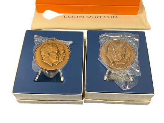 THE OFFICIAL 1973 PRESEDENTIAL INAUGURAL MEDAL SOLID BRONZE BY THE FRANKLIN MINT GILROY ROBERTS