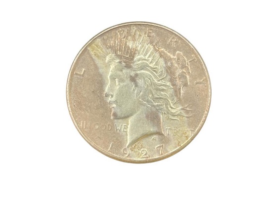 1927-S U.S. PEACE SILVER DOLLAR