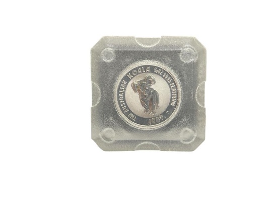 1989 AUSTRALIAN 1/10 OUNCE PLATINUM KOALA $15 COIN