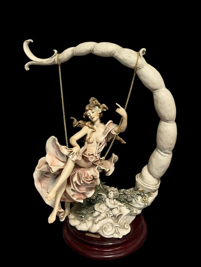 1993 FLORENCE GIUSEPPE ARMANI "SUMERTIME" FIGURINE WITH CAPODIMONTE MARK LIMITED EDITION