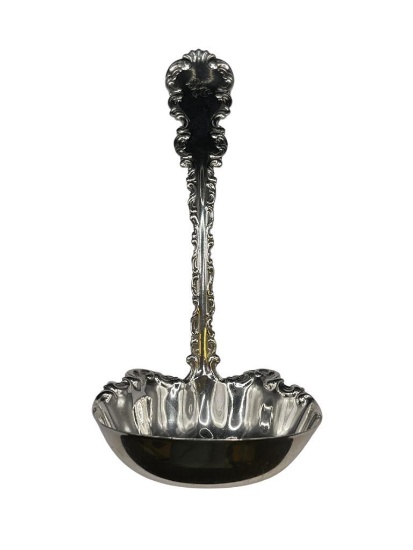ANTIQUE 1891 STERLING SILVER ART NOUVEAU STERLING SILVER SERVING LADLE