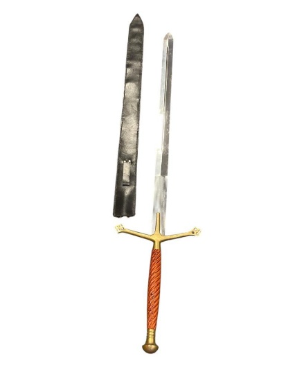 VINTAGE 1980'S EARLY SCOTTISH CLAYMORE MUSEUM REPLICA MEDIEVAL TWO HANDED SWORD
