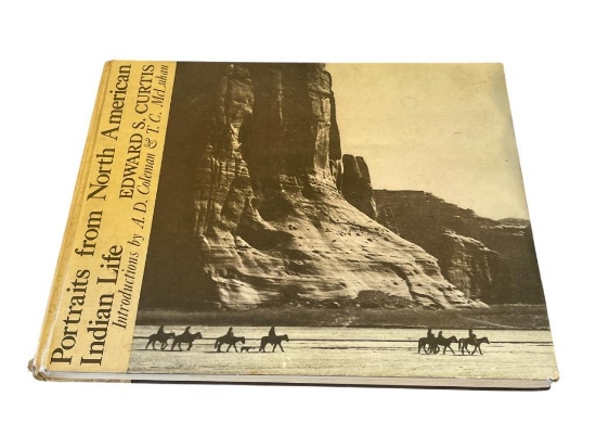 EDWARD S. CURTIS 1972 "PORTRAITS FROM THE NORTH AMERICAN INDIAN LIFE" LARGE PICTORAL BOOK
