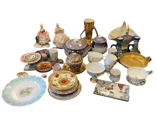 VINTAGE AND ANTIQUE CHINA, POTTERY, FIGURINES, AND MORE