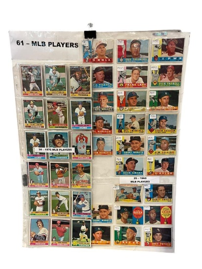 1960'S AND 1970'S MLB BAASEBALL APORT CARDS TOM BUSKEY, BILL LEE, GEOFF ZAHN, PUMPSIE GREEN