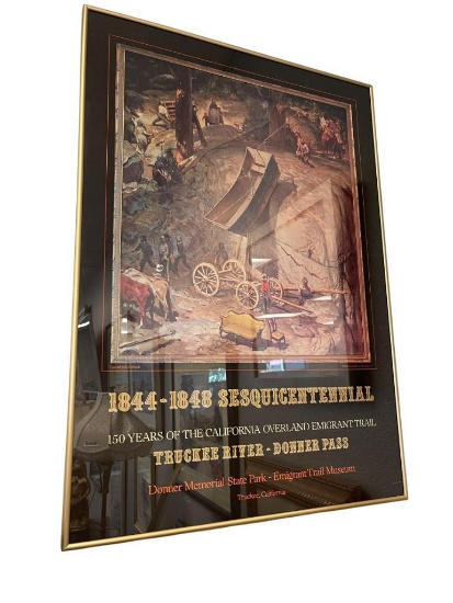 1844-1848 SESQUICENTENNIAL 150 YEARS OF THE CALIFORNIA OVERLAND EMIGRANT TRAIL POSTER