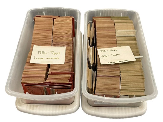 1985 AND 1986 TOPPS MLB BASEBALL CARDS INCLUDING MOSTLY COMMONS