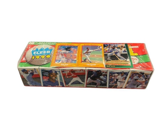 1990 FLEER 10TH ANNIVERSARY MLB BASEBALL CARD SET WITH STICKERS FACTORY SEALED