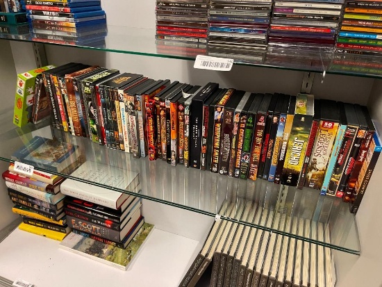 APPROX. 60 ASSORTED DVDS FEATURING SOME WITH 20 MOVIES ONE ON DVD