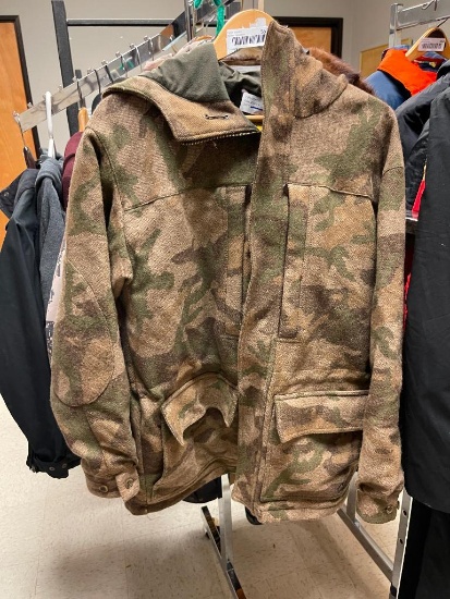CABELA'S MENS CAMOUFLAGE 93% WOOL WINTER JACKET
