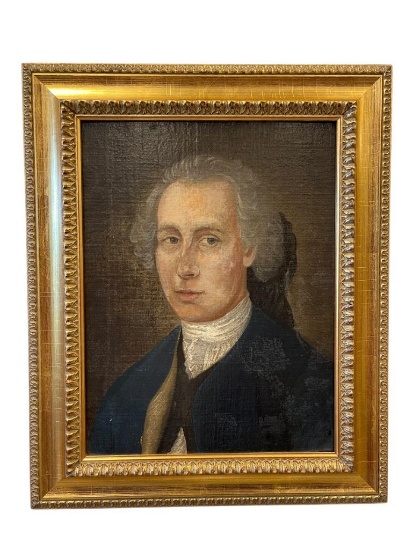 ANTIQUE PORTRAIT ON BOARD MASONIC PAINTING OF "SINCLAIR" CIRCA LATE 1800'S EARLY 1900'S