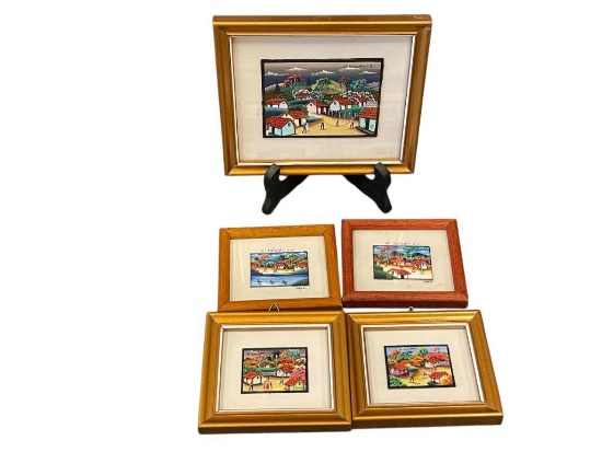 2003 / 2007 SOUVENIR MINIATURE PAINTINGS BY FELIPE SOUTH AMERICAN ART OF EL SALVADOR