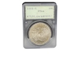 1881-S U.S. MORGAN SILVER DOLLAR PCGS MS64