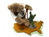 JOANNE C. MITCHELL PAWS FOR PEACE 1991 WALT DISNEY WORLD TEDDY BEAR CONVENTION HAND MADE BEAR
