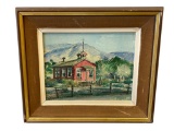 WILFRED TAYLOR MILLS 1968 ORIGINAL OIL PAINTING ON CANVAS BOARD TITLED 
