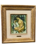 MARYSE DUCAIRE-ROQUE FRENCH ARTIST ORIGINAL OIL PAINTING ON CANVAS TITLED 