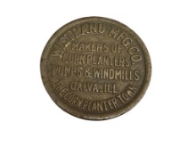ANTIQUE PROMOTIONAL / ADVERTISING TOKEN ISSUED BY THE WISTRAND MFG. CO. THE BLUE STAR LINE
