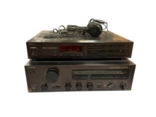 SONY STEREO EQUIPMENT FM/AM TUNER ST-S4444 ES II AND INTEGRATED STEREO AMPLIFIER TA-F444 ES II