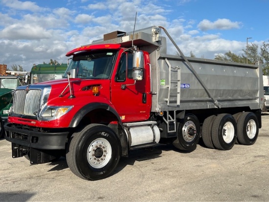 2006 INTERNATIONAL 7600 TRI AXLE DUMP TRUCK CATERPILLAR C13 TURBO DIESEL ENGINE