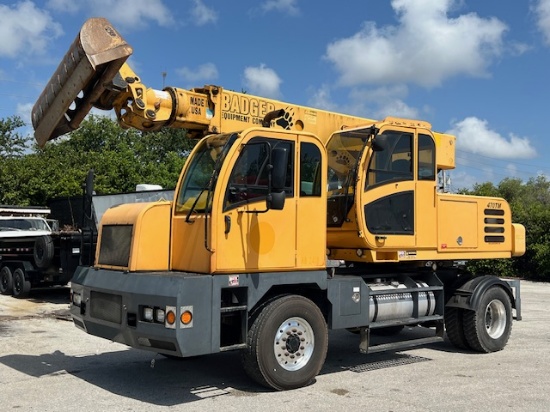 2017 BADGER 470TM 4X4 WLEELED EXCAVATOR CUMMINS DIESEL LOW MILES AND LOW HOURS