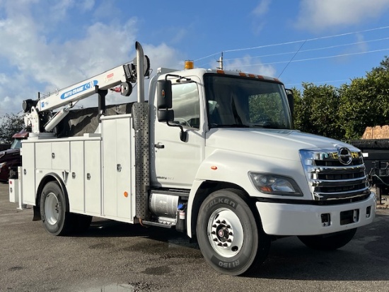 2019 HINO 338 MECHANICS SERVICE 10,000 LB CRANE AIR COMPRESSOR TRUCK DIESEL LOW MILES