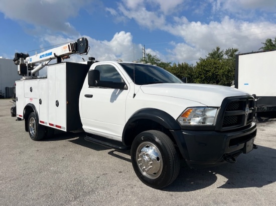 2018 RAM 5500 MECHANICS SERVICE AUTO CRANE TRUCK 6.7L CUMMINS DIESEL
