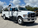 2024 FORD F650 MECHANICS SERVICE CRANE TRUCK DIESEL ONLY 226 MILES FORD POWERTRAIN WARRANTY NON CDL