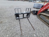 Hay Spear Double for Skid Steer