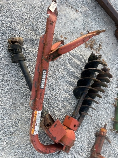 Rhino 3 Pt Post Hole Digger With 2 Augers