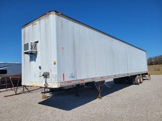 53' Van Trailer W/wooden Ramp
