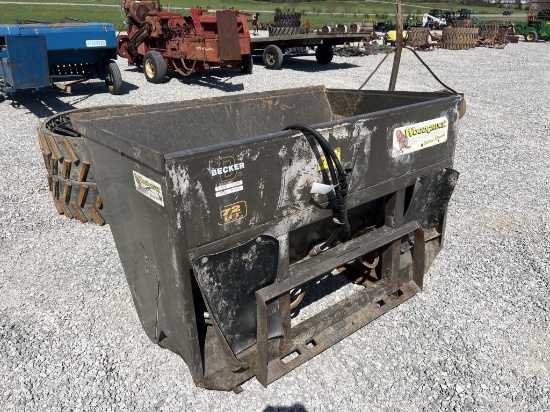 Becker woodchuck bedding spreader