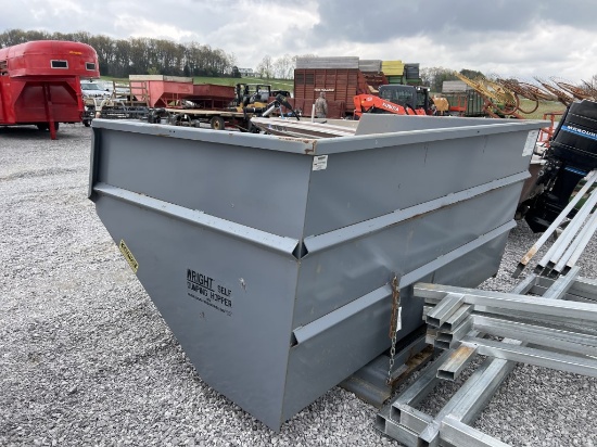 Wright self dumping hopper