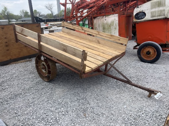 Steel wheel single axle trailer