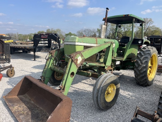 "John Deere 4030 tractor runs. showing 8167hrs. new battery