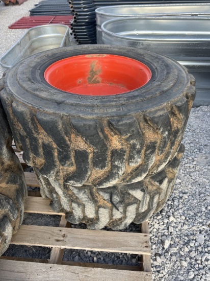 Set of 2 Bob cat skid steer wheels