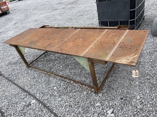 9’ steel work table/rack thing