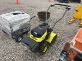 Ryobi 40v tiller (battery charger in bag)