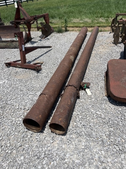 2 Metal pipe drags