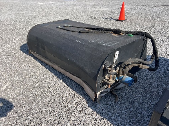 72" Broom bucket skid steer attachment
